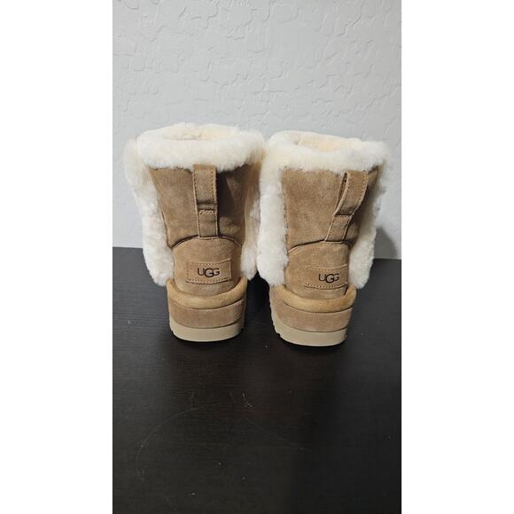 UGG Classic Chillapeak Chestnut Suede Shearling Boots 1144046 Women's Size 6 NEW - Picture 4 of 4